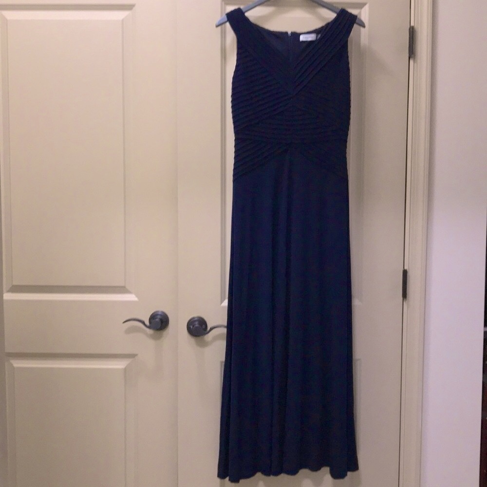 Calvin Klein Full Length Gown-navy